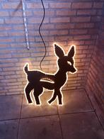 2x hertjes voor buiten kerst. Hout met lichtslang, Ophalen, Gebruikt