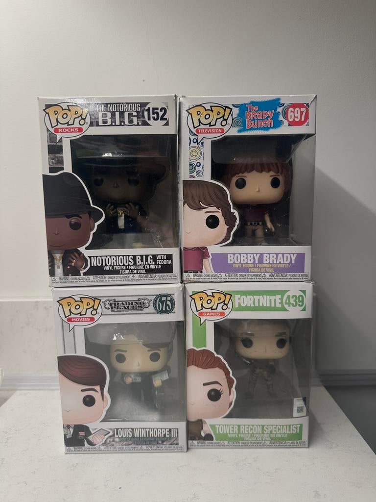 Funko Pops - Notorious BIG, Brady Bunch, Trading Places, Ophalen of Verzenden, Zo goed als nieuw