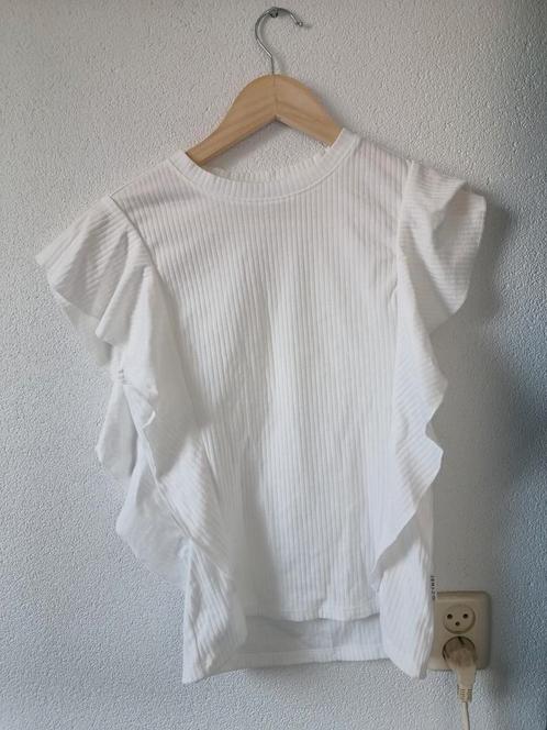 Wit T-shirt/topje meisjes maat 176 D-Zine, Kinderen en Baby's, Kinderkleding | Maat 176, Zo goed als nieuw, Meisje, Shirt of Longsleeve