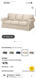 Ikea Ektorp bank - bijna nieuw!, Beige, Tweepersoons, Ophalen of Verzenden, Zo goed als nieuw