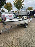 Elam 401 met 15 pk 4-takt motor met trailer, Watersport en Boten, Vis- en Consoleboten, Ophalen, 10 tot 30 pk, Gebruikt, Buitenboordmotor