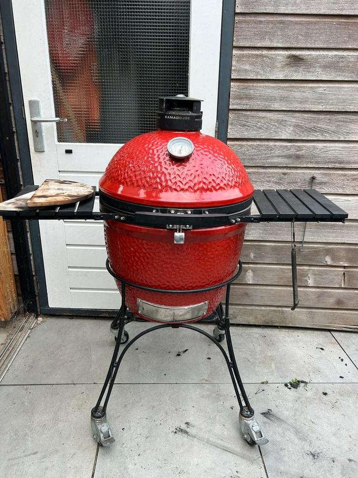 Kamado Joe classic 2, Tuin en Terras, Houtskoolbarbecues, Zo goed als nieuw, Ophalen