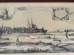 gravure  Deventer, Antiek en Kunst, Kunst | Etsen en Gravures, Ophalen of Verzenden