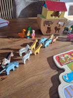 Ark van Noach met houten dieren+ puzzel ark van Noach  €3.50, Ophalen of Verzenden, Gebruikt