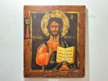 Icoon Christus Pantocrator - Russisch - ca. 1860-1890 beschikbaar voor biedingen