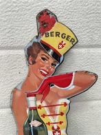 Vintage Berger Anisade Reclamebord Pin Up, Ophalen, Reclamebord, Gebruikt, .