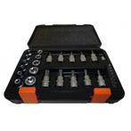 Bitset, Torx Bit En Dopset 3/8 en 1/4 30 Delig, Ophalen of Verzenden, Nieuw