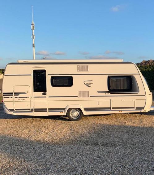 ZGAN Fendt 515 SKM Bianco met stapelbed airco voortent mover, Caravans en Kamperen, Caravans, Particulier, tot en met 5, 1250 - 1500 kg