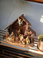 Prachtig oud kerststalletje compleet, Antiek en Kunst, Curiosa en Brocante, Ophalen of Verzenden