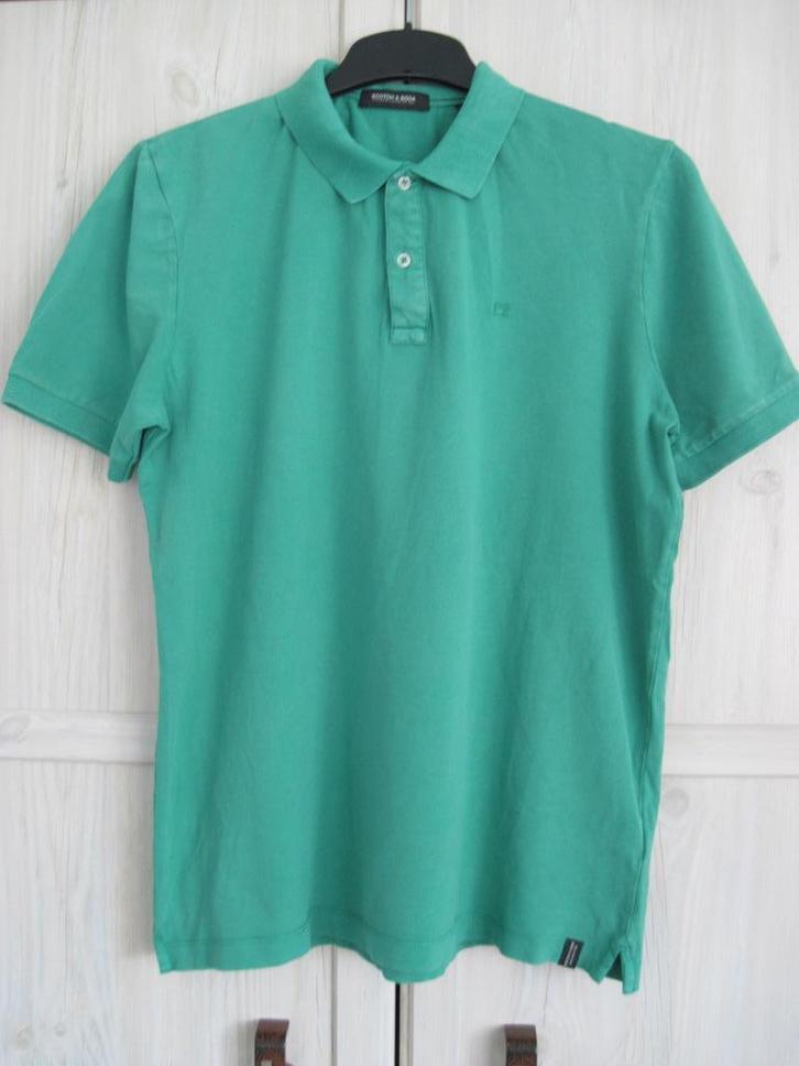 Polo mt L (Scotch&Soda), Kleding | Heren, Polo's, Gedragen, Maat 52/54 (L), Groen, Ophalen of Verzenden