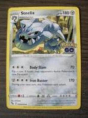 4802: Nieuwe Pokemon GO Kaart STEELIX HP 180 (044/078) beschikbaar voor biedingen