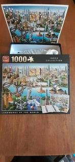 Puzzel 1000 stukjes Landmarks of the world, Hobby en Vrije tijd, Denksport en Puzzels, Ophalen of Verzenden, 500 t/m 1500 stukjes