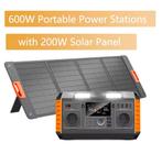 Draagbaar Power Station 600W + 200W Zonnepaneel, Caravans en Kamperen, Ophalen of Verzenden, Nieuw