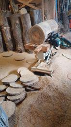 Boomschijven Tafelblad Houtschijven, Ophalen, Zo goed als nieuw