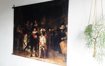 Schilderij op wanddoek Rembrandt Nachtwacht beschikbaar voor biedingen