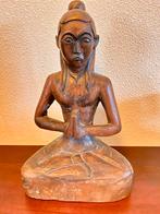 Indonesisch beeld vrouw in meditatie Bali Balinees Indonesië, Antiek en Kunst, Ophalen of Verzenden
