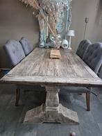 Klooster eettafel, Ophalen of Verzenden, Zo goed als nieuw, Rustiek, 4 tot 6 stoelen