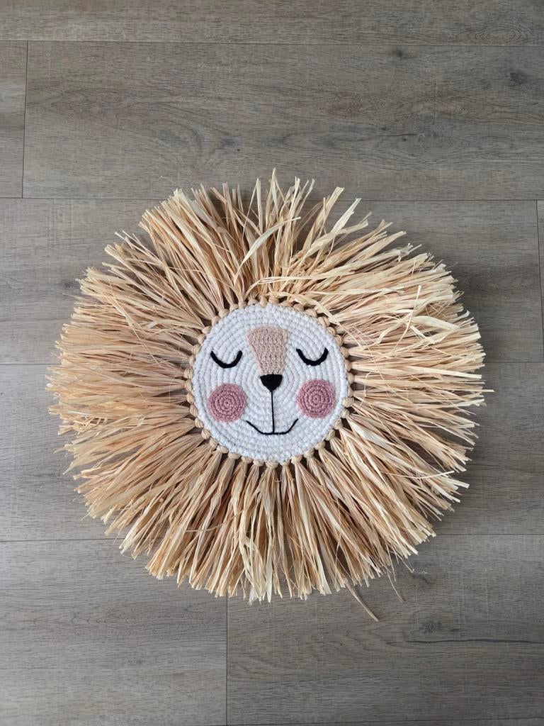 Handgemaakte Leeuw Wanddecoratie, Ophalen of Verzenden, Zo goed als nieuw