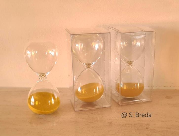 Zandloper Rituals goudkleurig zand, Huis en Inrichting, Keuken | Keukenbenodigdheden, Nieuw, Ophalen