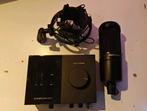 Audio Technica AT2020 + Komplete Audio 1, Muziek en Instrumenten, Microfoons, Ophalen of Verzenden, Zo goed als nieuw, Studiomicrofoon
