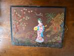 op zijde geschilderd en geborduurd nr 5149 margot de paris, Ophalen, Gebruikt, Schilderij, Minder dan 50 cm