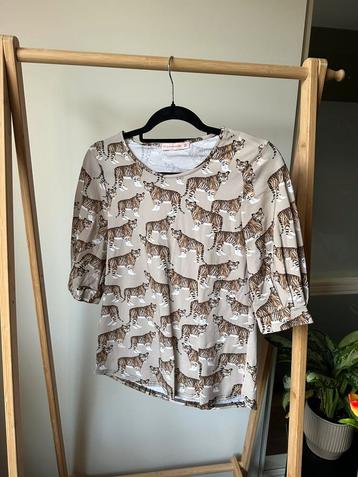 Studio Anneloes top beige tijger print beschikbaar voor biedingen
