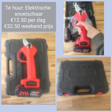 Te huur, Elektrische snoeischaar B&S verhuur Gendt 