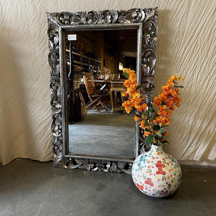 Barok Spiegel - houten lijst - 120 x 80 cm - TTM Wonen, Huis en Inrichting, Woonaccessoires | Spiegels, Nieuw, 75 tot 100 cm, 100 tot 150 cm