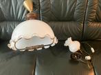 Hanglamp + wandschemerlamp, Ophalen, Gebruikt, 50 tot 75 cm, Vintage