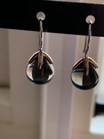 Ti Sento oorbellen zwarte druppel, Sieraden, Tassen en Uiterlijk, Oorbellen, Verzenden, Zo goed als nieuw, Zilver