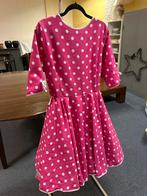Roze stippen jurk met petticoat - Maat 40 (valt klein), Kleding | Dames, Maat 38/40 (M), Ophalen of Verzenden, Zo goed als nieuw