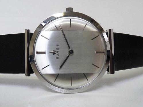 Buren Grand Prix Cal. 280 – 813802 - Vintage, Sieraden, Tassen en Uiterlijk, Horloges | Antiek, Polshorloge, Overige merken, Staal