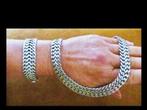 Bijzonder Mexicaanse Design Zilveren Collier en Armband!, Sieraden, Tassen en Uiterlijk, Antieke sieraden, Verzenden, Zilver, Overige typen