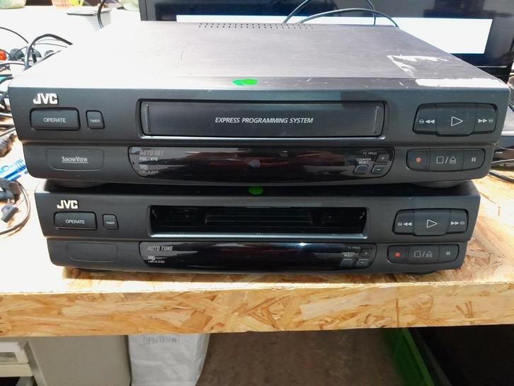 2 JVC VHS Videorecorders - HR-A230 & HR-A237, Audio, Tv en Foto, Videospelers, Gebruikt, VHS-speler of -recorder, Ophalen