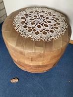 Mooie poef - ZGAN. 40 cm hoog, 60 cm doorsnee., Ophalen, Rond, Minder dan 50 cm, Zo goed als nieuw