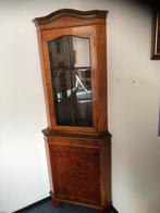 Antieke hoekkast met glazen deur, Huis en Inrichting, Kasten | Vitrinekasten, Ophalen, 50 tot 100 cm, 150 tot 200 cm, 25 tot 50 cm