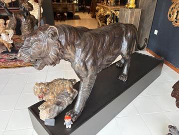 Exclusieve bronzen tijger door Georges vd voorde 200x85cm !! beschikbaar voor biedingen