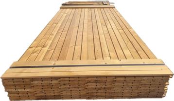 Thermowood halfhoutse velling delen met sponning- nr: tp20 beschikbaar voor biedingen