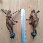 Figuren Friese staartklok (zgn fama), Antiek en Kunst, Ophalen of Verzenden