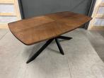 Eettafel l bruin fineer l deens ovaal l 300 x100 l NIEUW