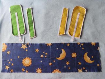 5 restlapjes vintage stof voor maar 1 euro #7 beschikbaar voor biedingen