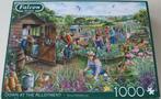 Puzzel *** DOWN AT THE ALLOTMENT *** 1000 stukjes Falcon, Hobby en Vrije tijd, Denksport en Puzzels, Ophalen of Verzenden, 500 t/m 1500 stukjes