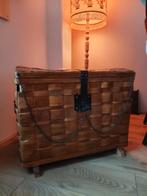 vintage geweven kist, Huis en Inrichting, Woonaccessoires | Kisten, Ophalen, Gebruikt, Minder dan 50 cm, Minder dan 50 cm