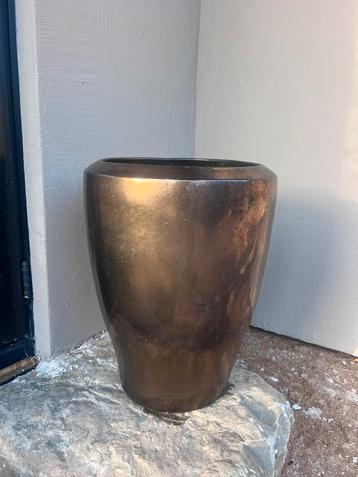 Aardewerk PTMD pot BRONZE 52 cm xl beschikbaar voor biedingen