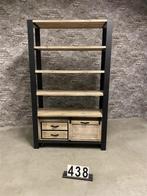 Industriële stellingkast/boekenrek nr438, Huis en Inrichting, Kasten | Stellingkasten, Verzenden, Zo goed als nieuw, Steen Antiek