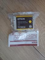 Inkt cartridge Epson T0804 Geel, Ophalen of Verzenden, Nieuw, Cartridge, Epson
