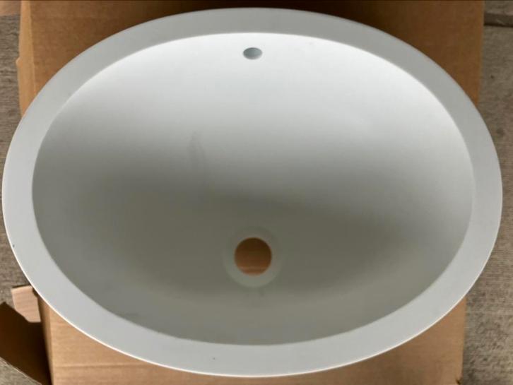 CORIAN (solid surface) CALM 820 wastafel glacier white, Huis en Inrichting, Badkamer | Badkamermeubels, Zo goed als nieuw, Wasbak of Wastafel