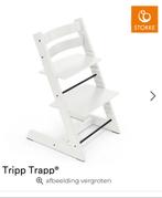Witte Stokke Tripp Trapp stoel, Ophalen, Zo goed als nieuw, Meegroeistoel, Aanschuifbaar