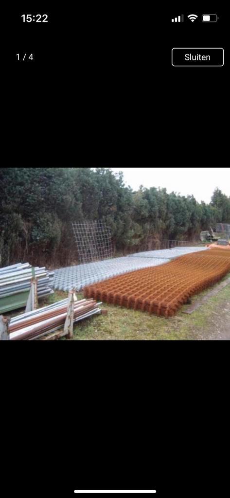AANBIEDING BOUWSTAALMATTEN GAAS MATTEN BETONMATTEN, Tuin en Terras, Gaas en Draad, Nieuw, 20 meter of meer, Ophalen