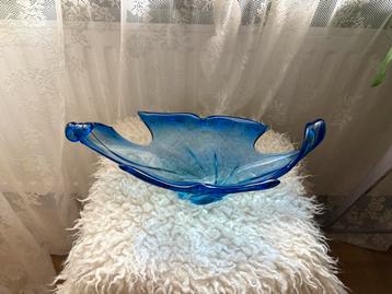 Murano Mandruzatto Kristallen Schaal, 1950s beschikbaar voor biedingen